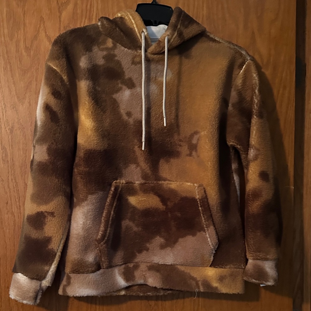Men's Cozy Brown Camouflage Hoodie